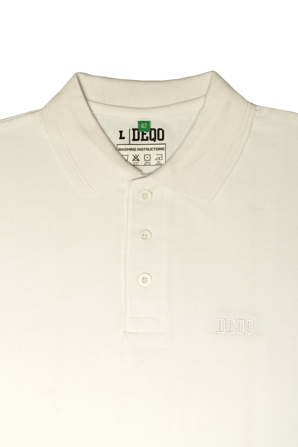 Polo Shirt – Classic White with Tonal White Essence