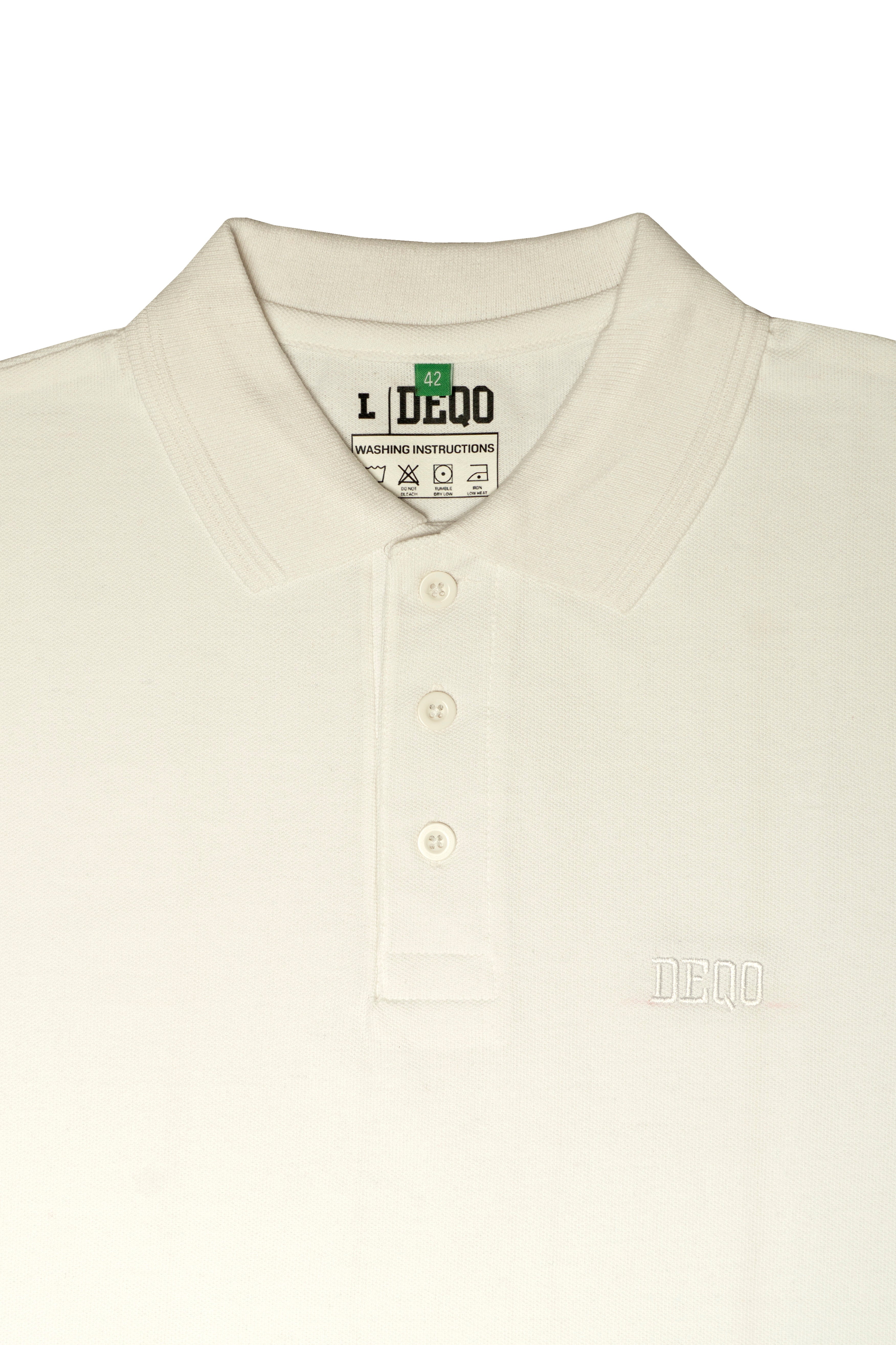 Polo Shirt – Classic White with Tonal White Essence