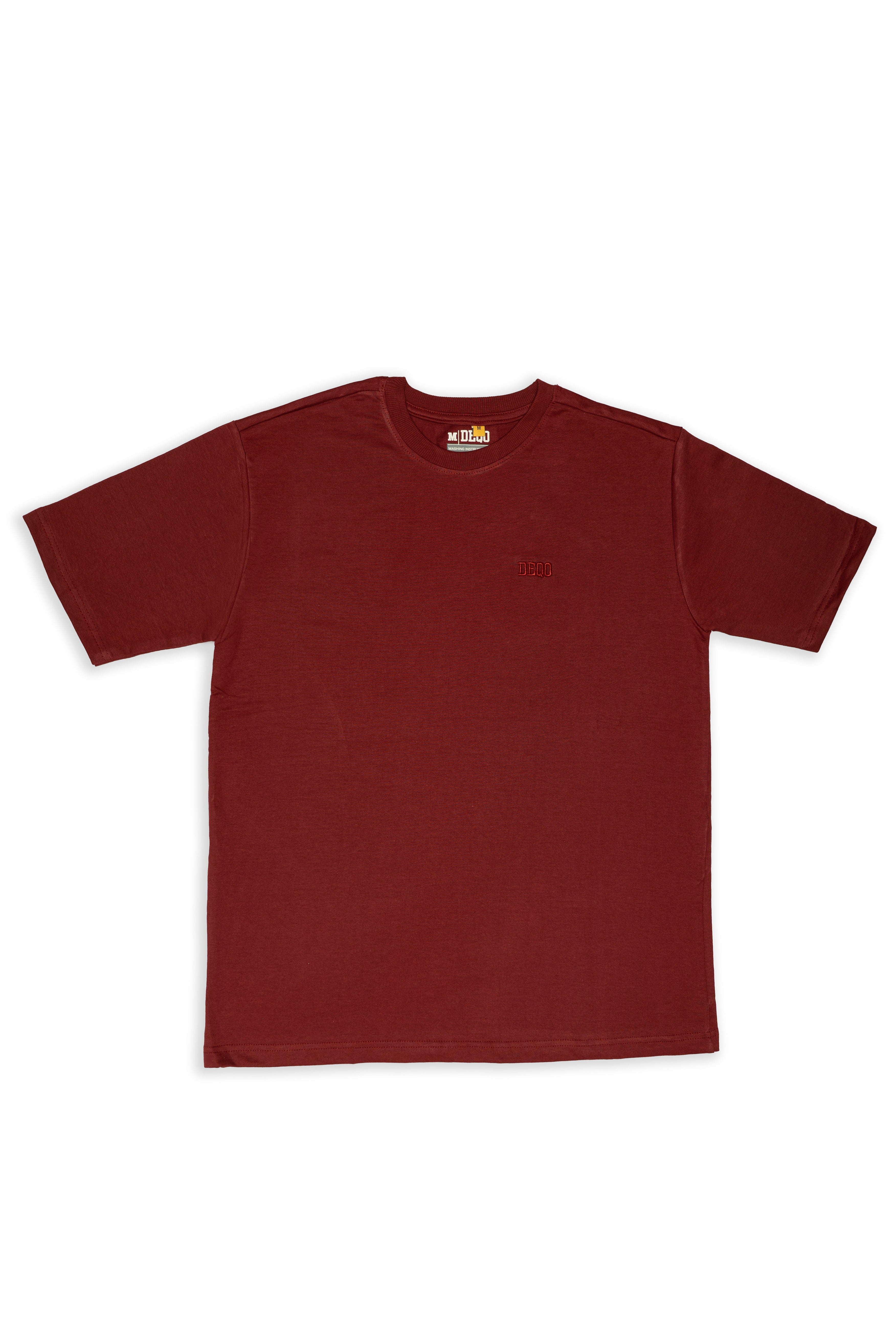 T-Shirt – Maroon Red with Tonal Essence