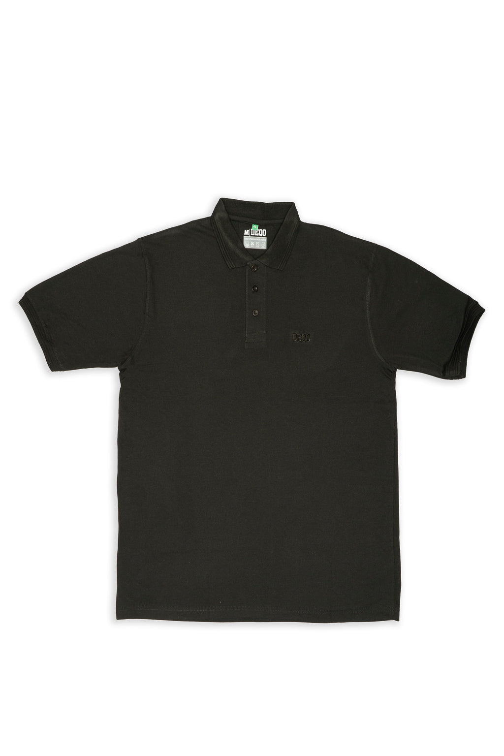 Polo Shirt – Jet Black with Tonal Essence