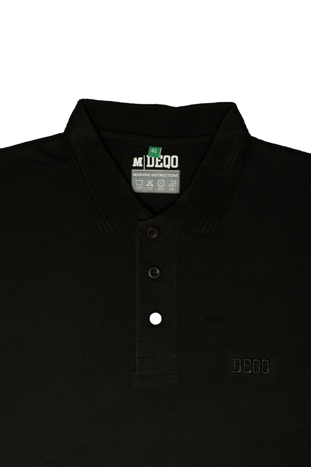 Polo Shirt – Jet Black with Tonal Essence