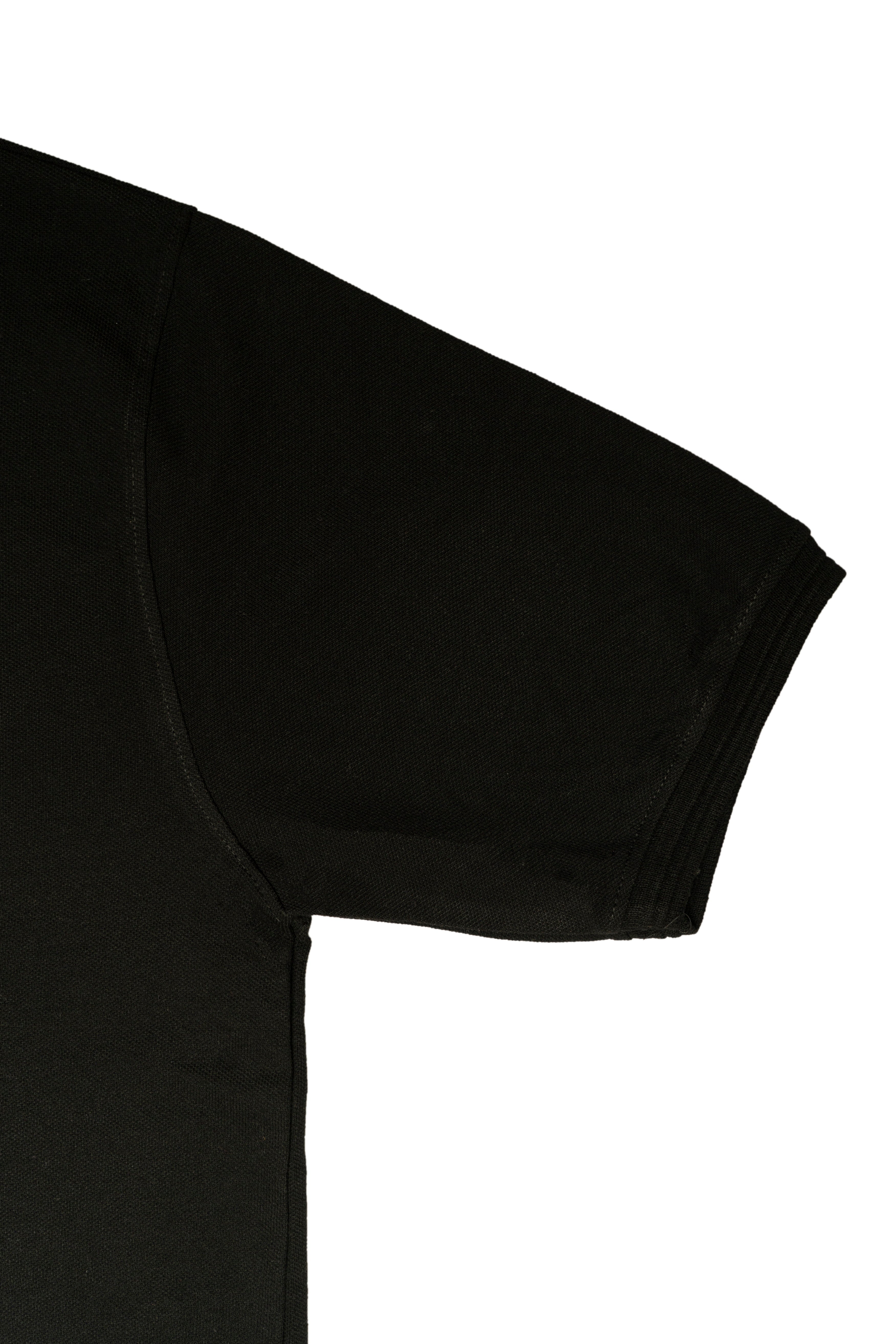 Polo Shirt – Jet Black with Tonal Essence