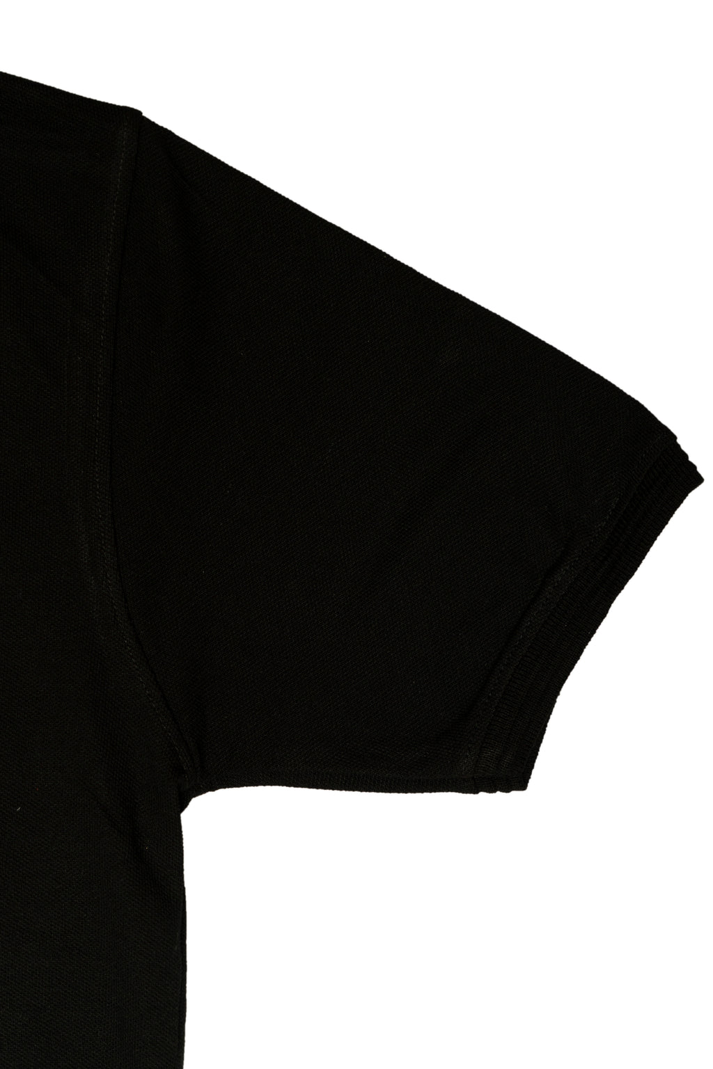 Polo Shirt – Jet Black with White Essence