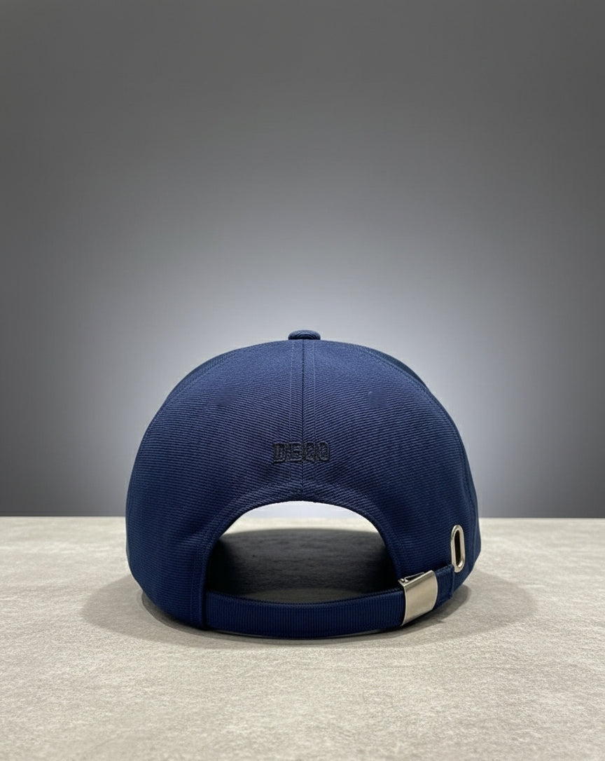 Navy Luxe Curve Cap